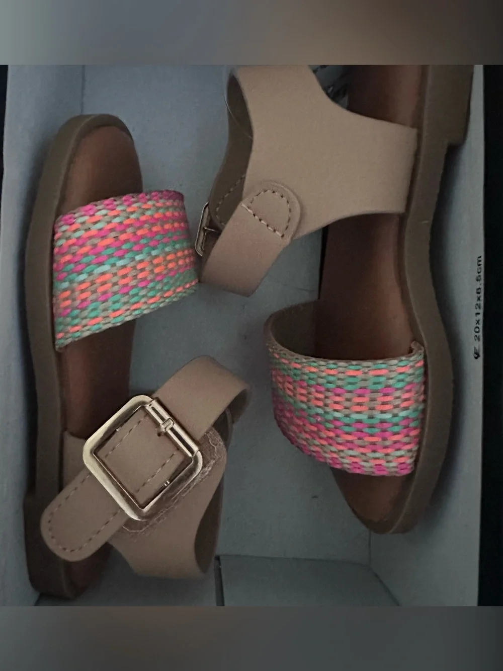 Tahari Girls Renie Woven Sandals Size 6 NWT